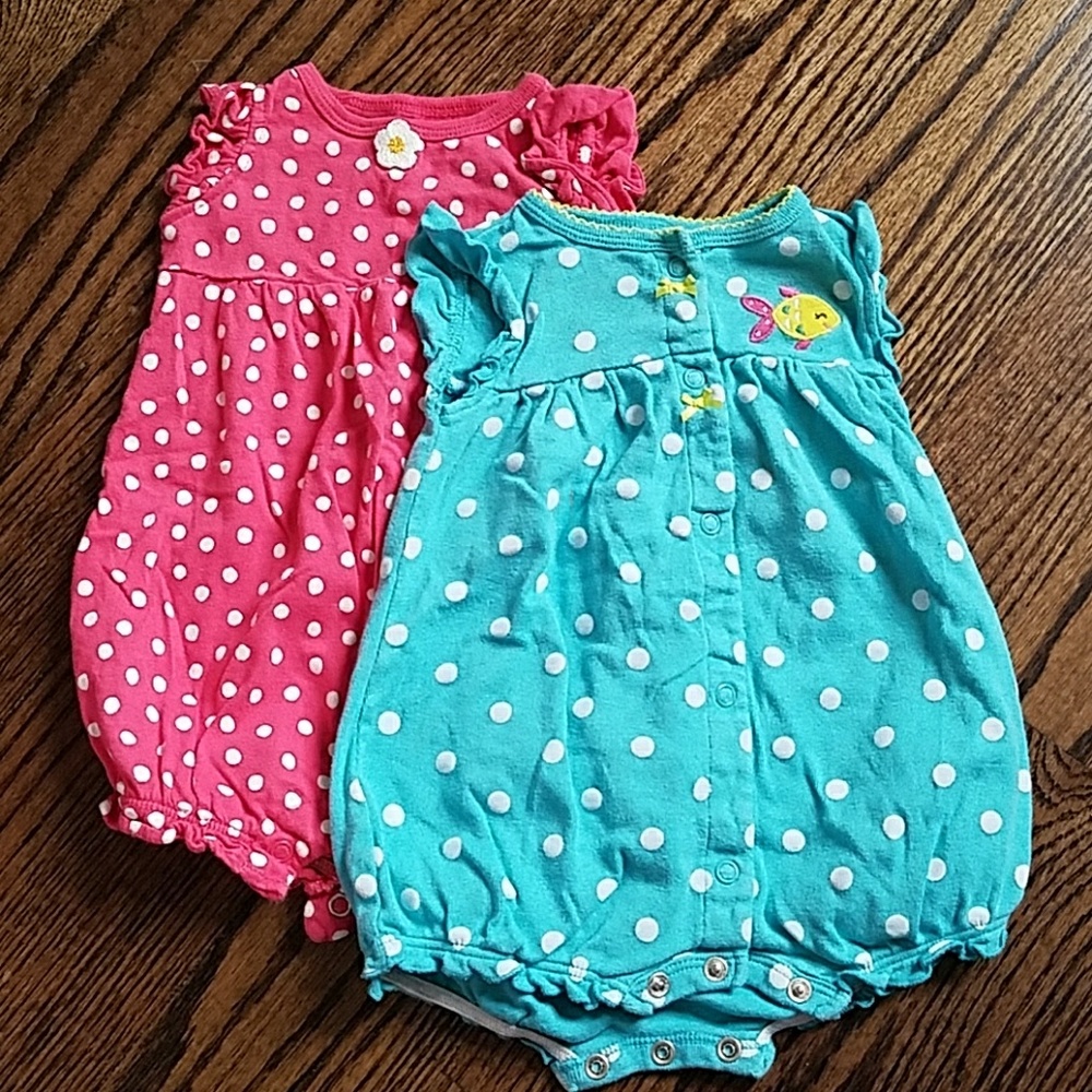 Lot of 2 summer bodysuits